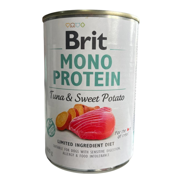 Brit Mono Protein Tuna & Sweet Potato 400G Alimento Para Perro En Lata