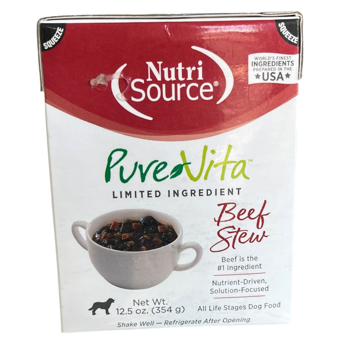 NutriSource Pure Vita 354G Alimento Humedo Para Perros Tetra Pack