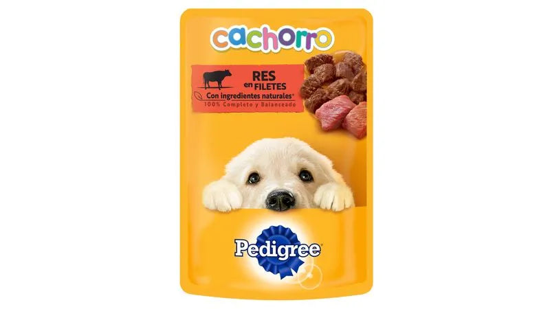 Pedigree cachorro salsa de res