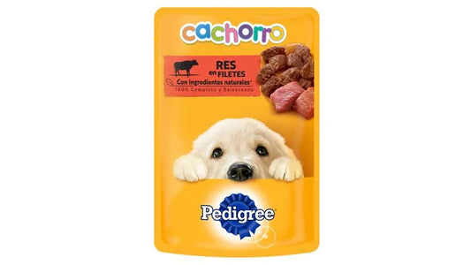 Pedigree cachorro salsa de res