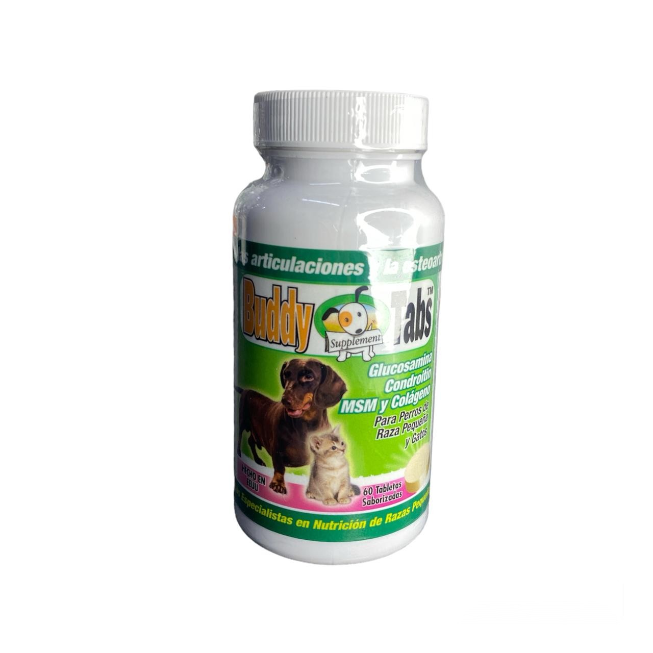 Buddy-tabs Glucosamina y Condroitina (Frasco)