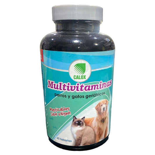 Multivitaminas Calox Perros y Gatos Geriátricos