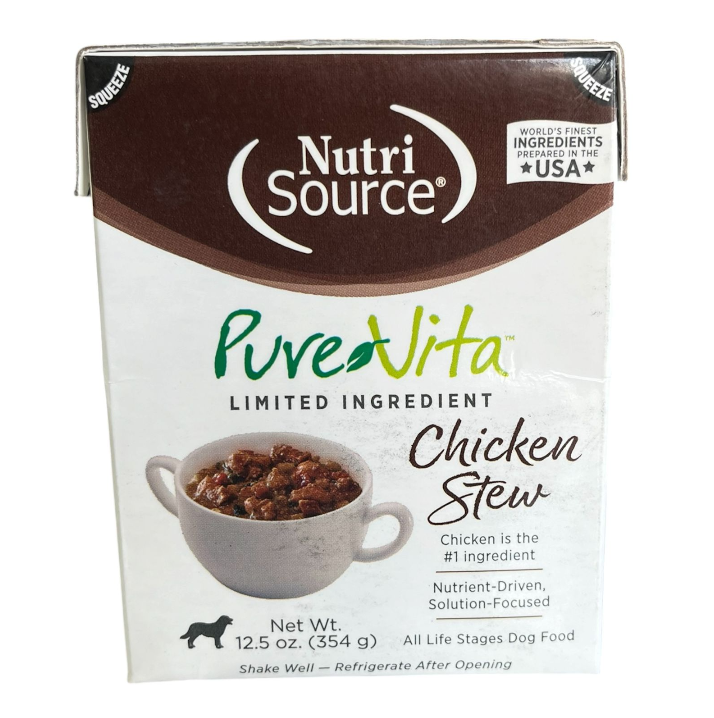 NutriSource Pure Vita 354G Alimento Humedo Para Perros Tetra Pack