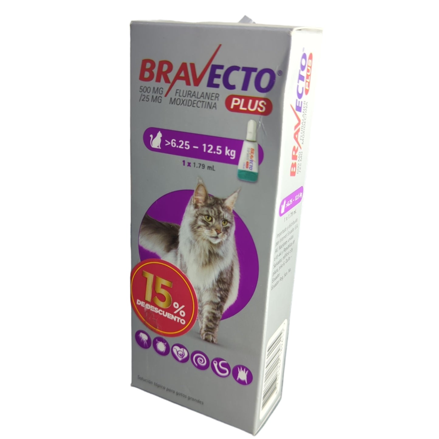 Bravecto Gato Plus 6.25-12.5 Kg