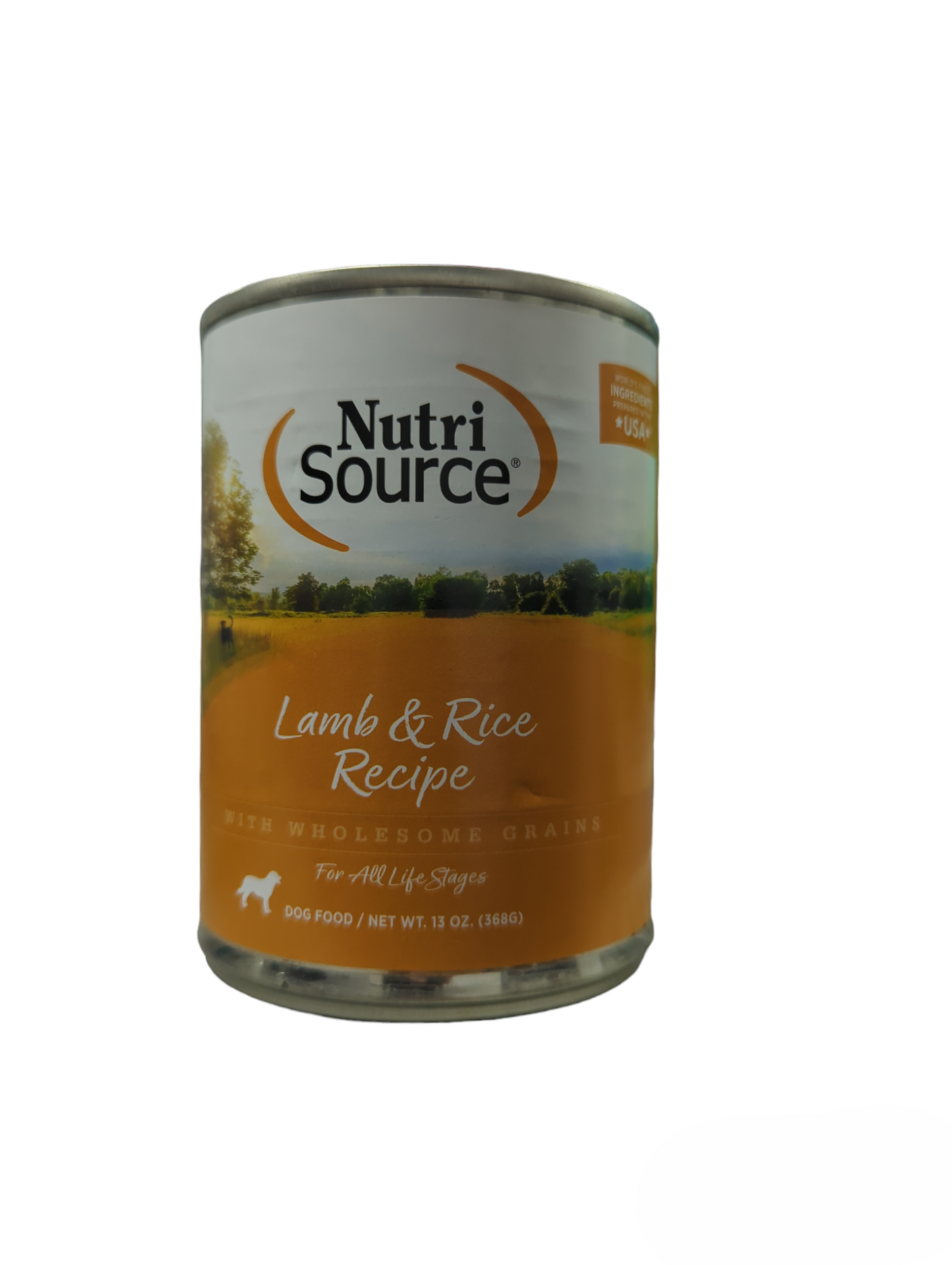 Lata Nutrisource para Perro Cordero y Arroz 368g