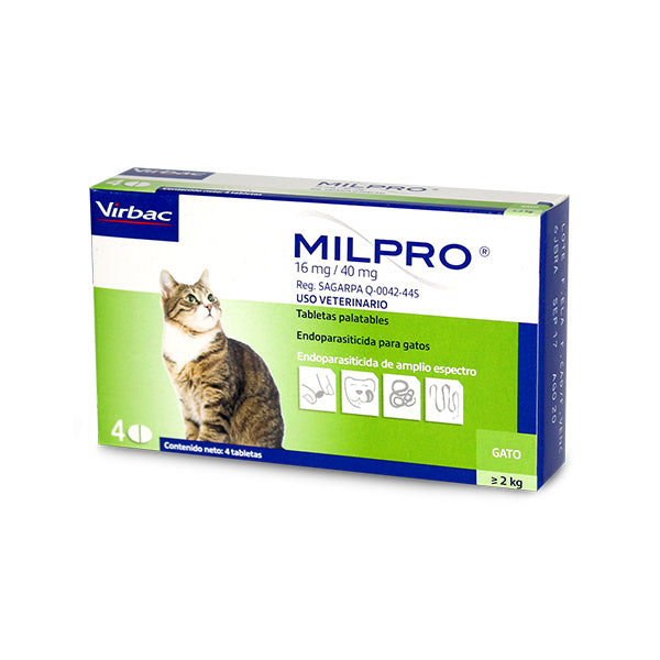 MILPRO desparasitante para gatos